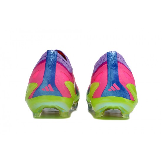 Adidas x23crazyfast.1 FG Low Football Boots & Shoes Pink Purple Green