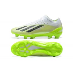 Adidas x23crazyfast.1 FG Low Football Boots & Shoes White Black Green 