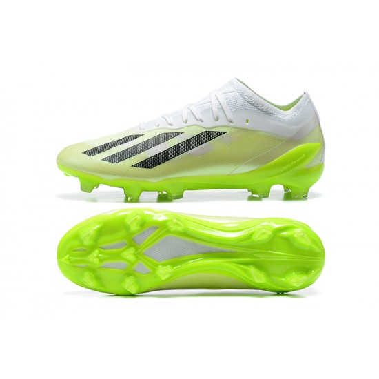 Adidas x23crazyfast.1 FG Low Football Boots & Shoes White Black Green