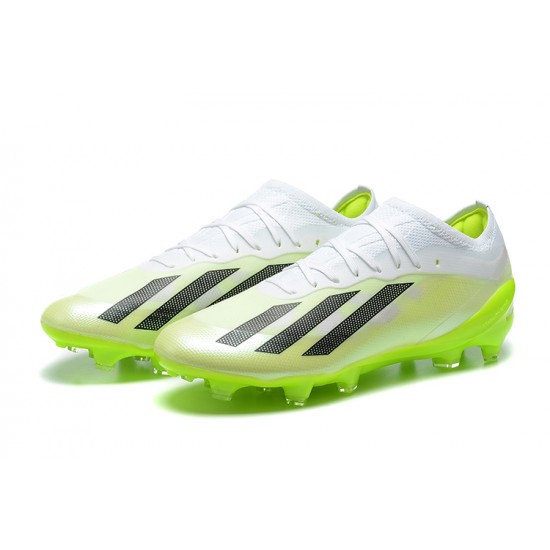 Adidas x23crazyfast.1 FG Low Football Boots & Shoes White Black Green