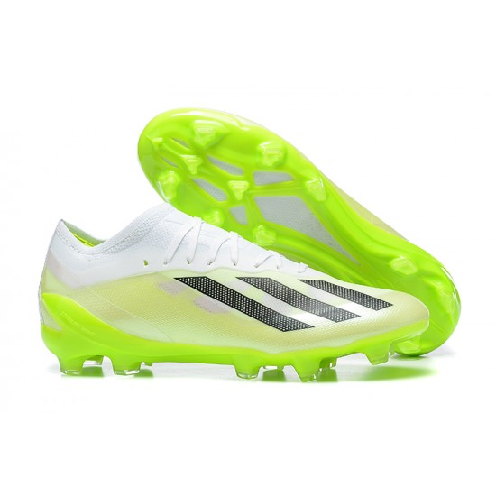 Adidas x23crazyfast.1 FG Low Football Boots & Shoes White Black Green