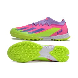 Adidas x23crazyfast.1 TF Low Football Boots & Shoes Pink Purple Green