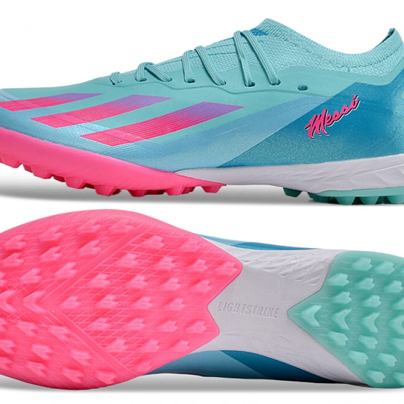 Adidas x23crazyfast.1 TF Football Boots & Shoes Pink Ltblue