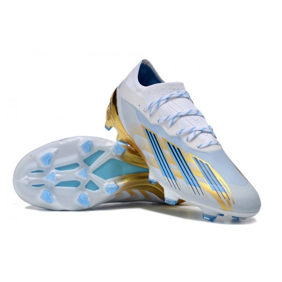 Adidas x23crazyfast.1 TF Football Boots & Shoes White Blue Gold