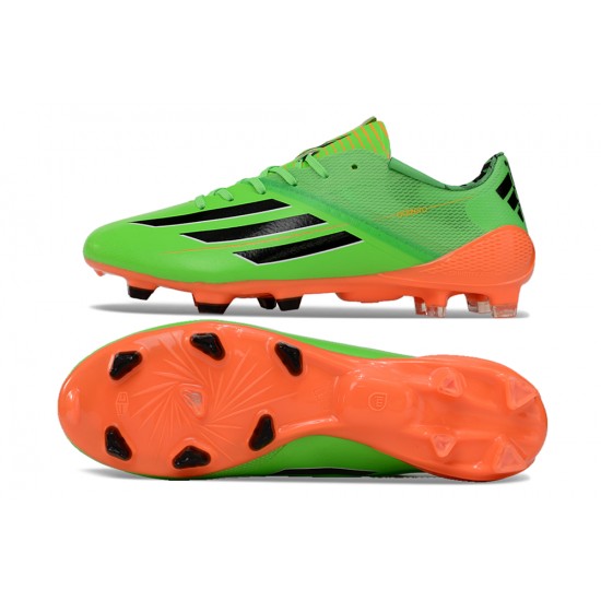 Adidas F50 ELITE Firm Ground Green Orange Football Shoes