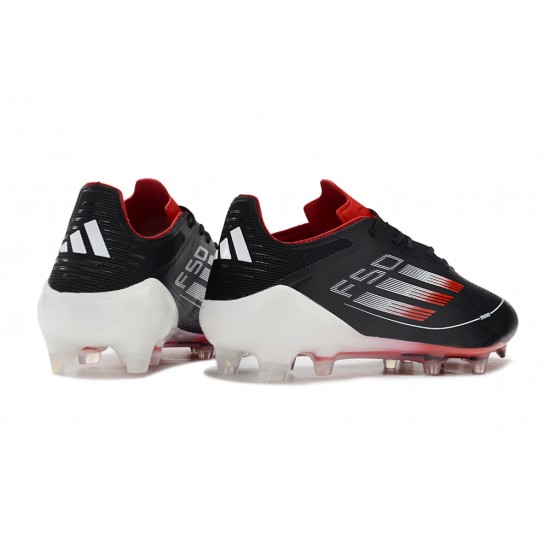 Adidas F50 ELITE Firm Ground Men Black and Red Football Shoes