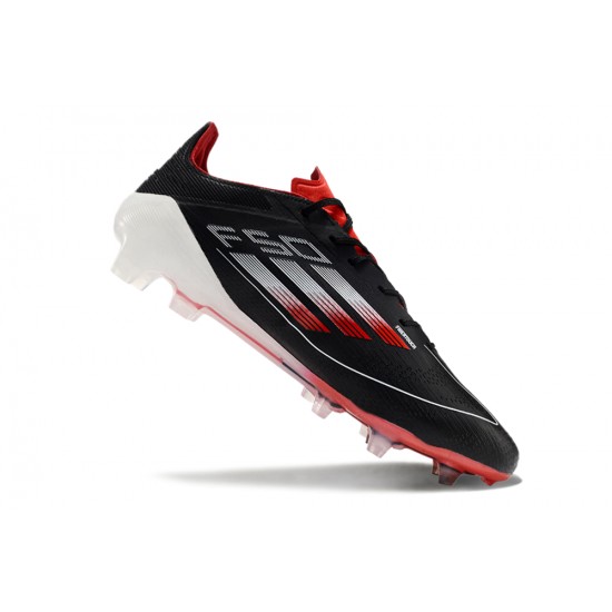 Adidas F50 ELITE Firm Ground Men Black and Red Football Shoes