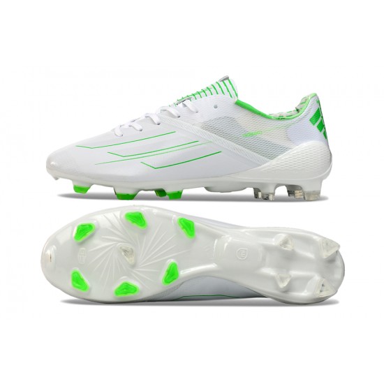 Adidas F50 ELITE Firm Ground Low cut White Green Football Shoes