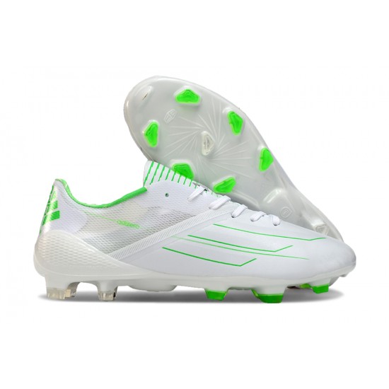 Adidas F50 ELITE Firm Ground Low cut White Green Football Shoes