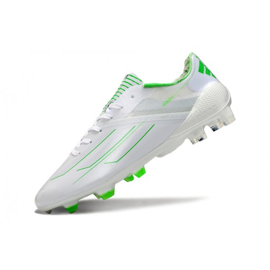 Adidas F50 ELITE Firm Ground Low cut White Green Football Shoes