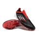 Adidas F50 Elite Laceless Firm Ground Low cut Black and Red Football Shoes