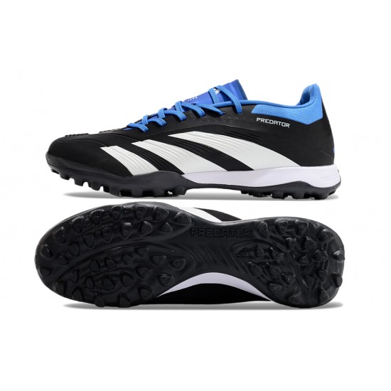 Adidas Predator 24 Elite Turf Men Black and Blue Football Shoes