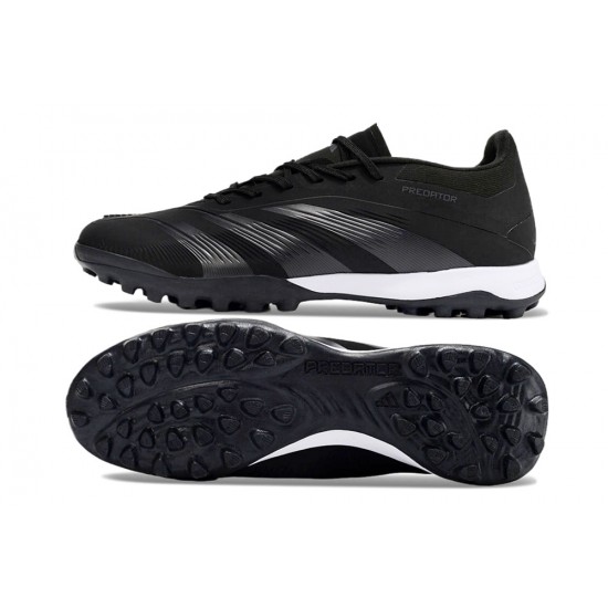 Adidas Predator 24 Elite Turf Men Black and Grey Football Shoes