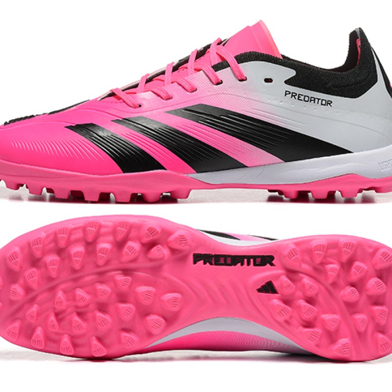 Adidas Predator 24 Elite Turf Men Pink and Black Football Shoes