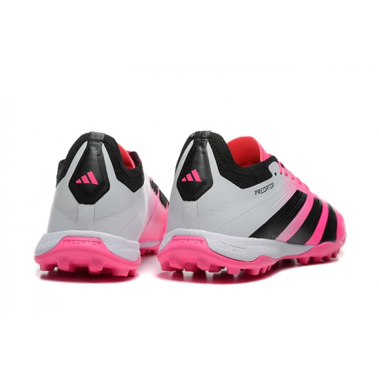 Adidas Predator 24 Elite Turf Men Pink and Black Football Shoes