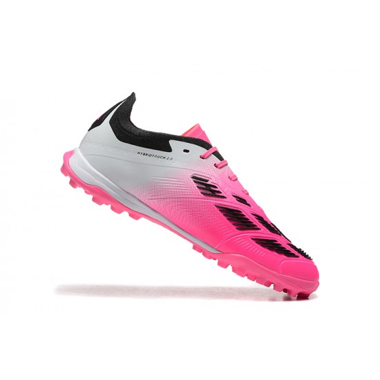 Adidas Predator 24 Elite Turf Men Pink and Black Football Shoes