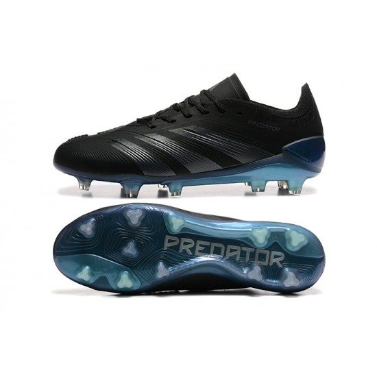 Adidas Predator Accuracy Firm Ground Men Black Blue Football Shoes