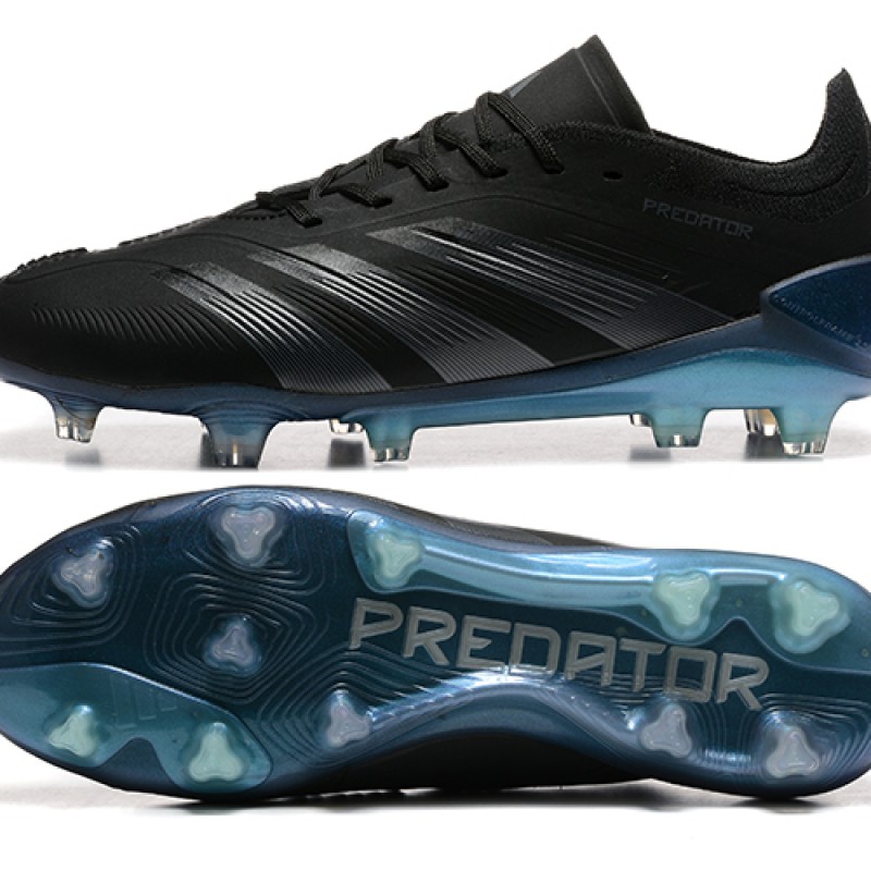 Adidas Predator Accuracy Firm Ground Men Black Blue Football Shoes