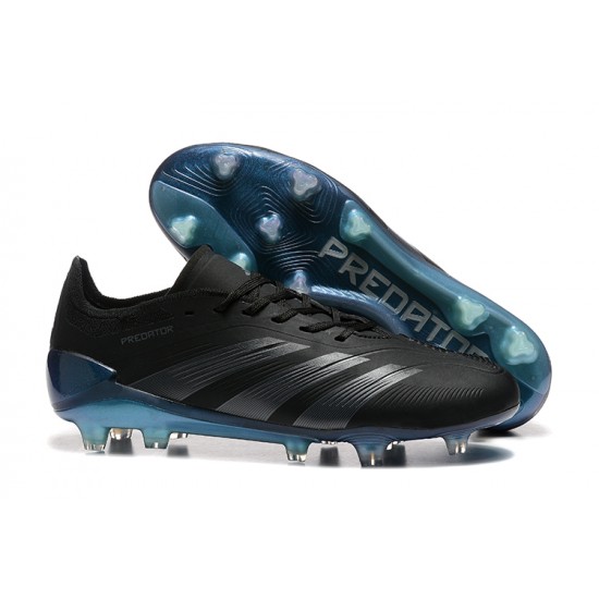 Adidas Predator Accuracy Firm Ground Men Black Blue Football Shoes