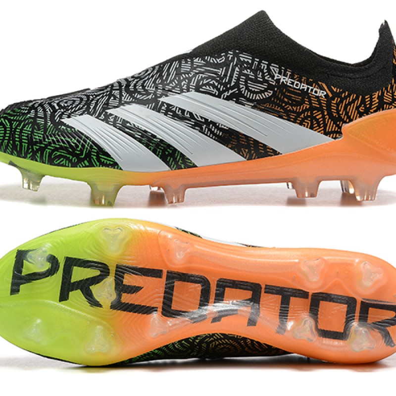 Adidas Predator Accuracy Firm Ground Men Black Orange Football Shoes