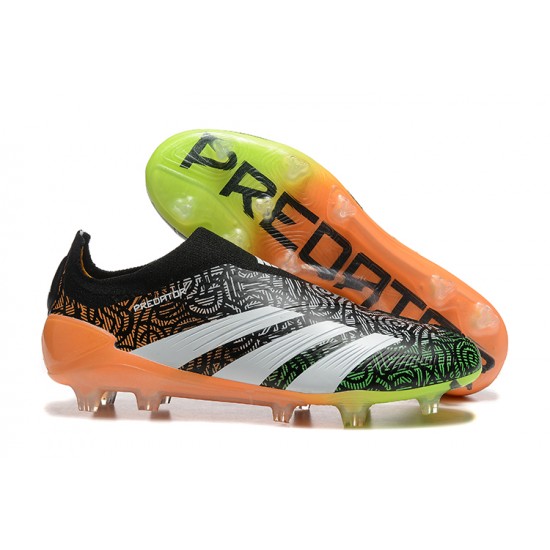 Adidas Predator Accuracy Firm Ground Men Black Orange Football Shoes