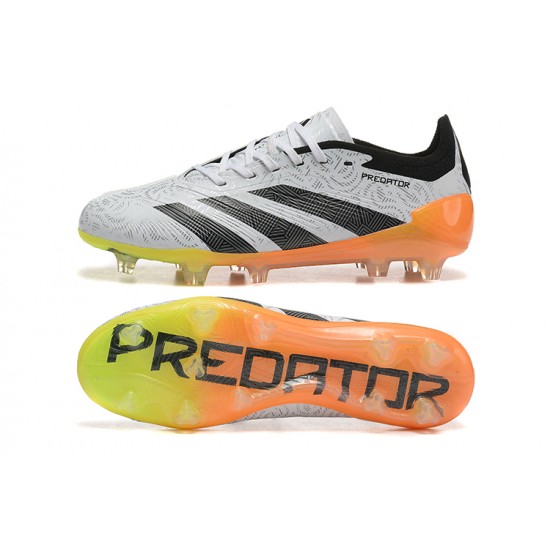 Adidas Predator Accuracy Firm Ground Men Black Orange Football Shoes