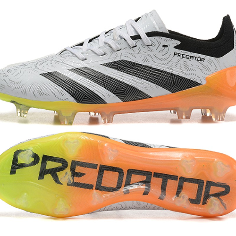 Adidas Predator Accuracy Firm Ground Men Black Orange Football Shoes