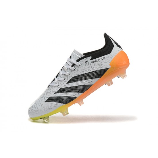 Adidas Predator Accuracy Firm Ground Men Black Orange Football Shoes