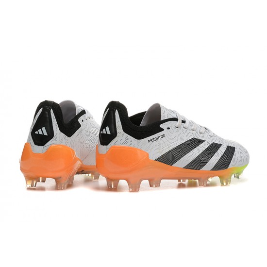 Adidas Predator Accuracy Firm Ground Men Black Orange Football Shoes