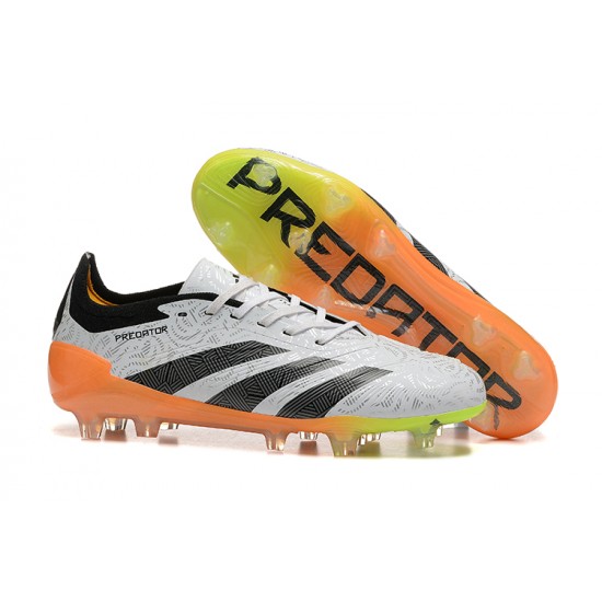 Adidas Predator Accuracy Firm Ground Men Black Orange Football Shoes