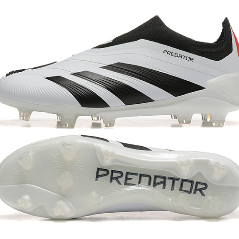 Adidas Predator Accuracy Firm Ground Men Black White Football Shoes