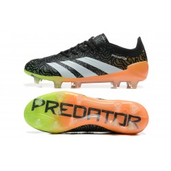 Adidas Predator Accuracy Firm Ground Men Black White Football Shoes