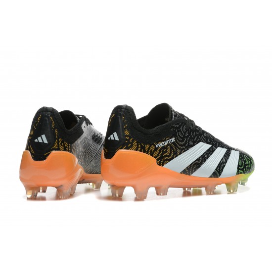 Adidas Predator Accuracy Firm Ground Men Black White Football Shoes