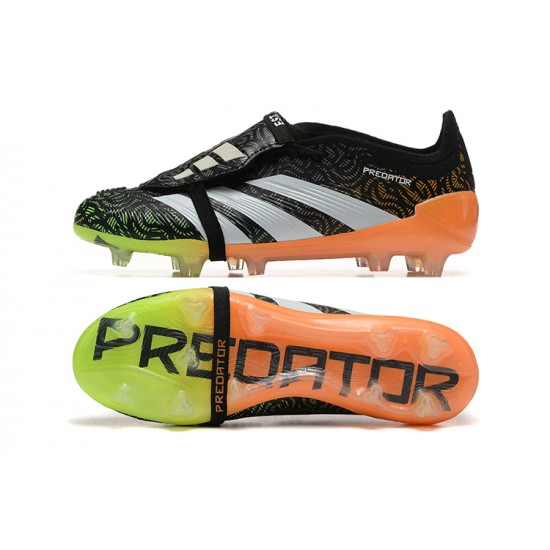 Adidas Predator Accuracy Firm Ground Men Black and Orange Football Shoes