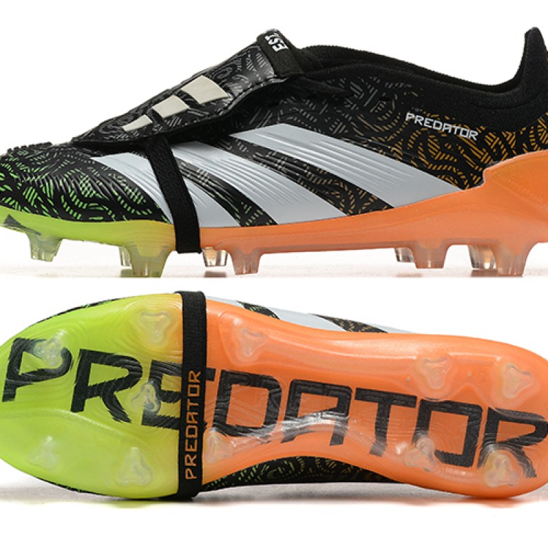 Adidas Predator Accuracy Firm Ground Men Black and Orange Football Shoes