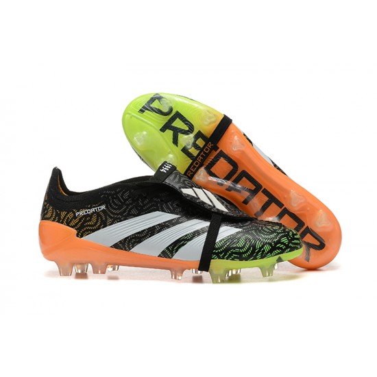 Adidas Predator Accuracy Firm Ground Men Black and Orange Football Shoes