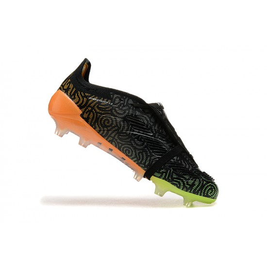 Adidas Predator Accuracy Firm Ground Men Black and Orange Football Shoes