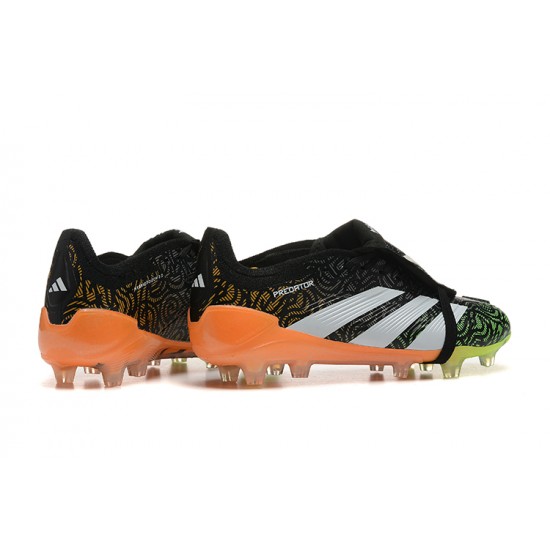 Adidas Predator Accuracy Firm Ground Men Black and Orange Football Shoes