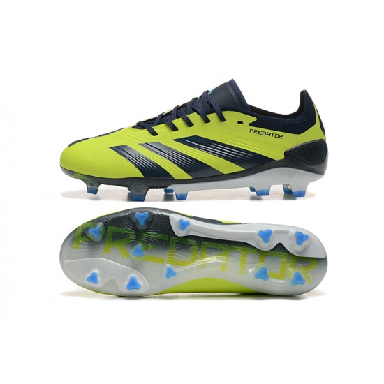 Adidas Predator Accuracy Firm Ground Men Black and Yellow Football Shoes