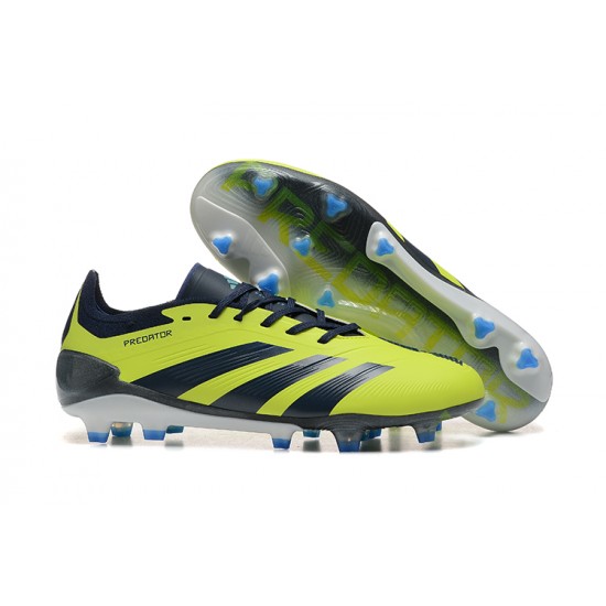 Adidas Predator Accuracy Firm Ground Men Black and Yellow Football Shoes