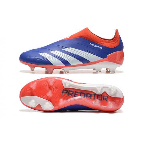 Adidas Predator Accuracy Firm Ground Men Blue Red Football Shoes