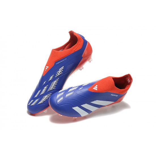 Adidas Predator Accuracy Firm Ground Men Blue Red Football Shoes