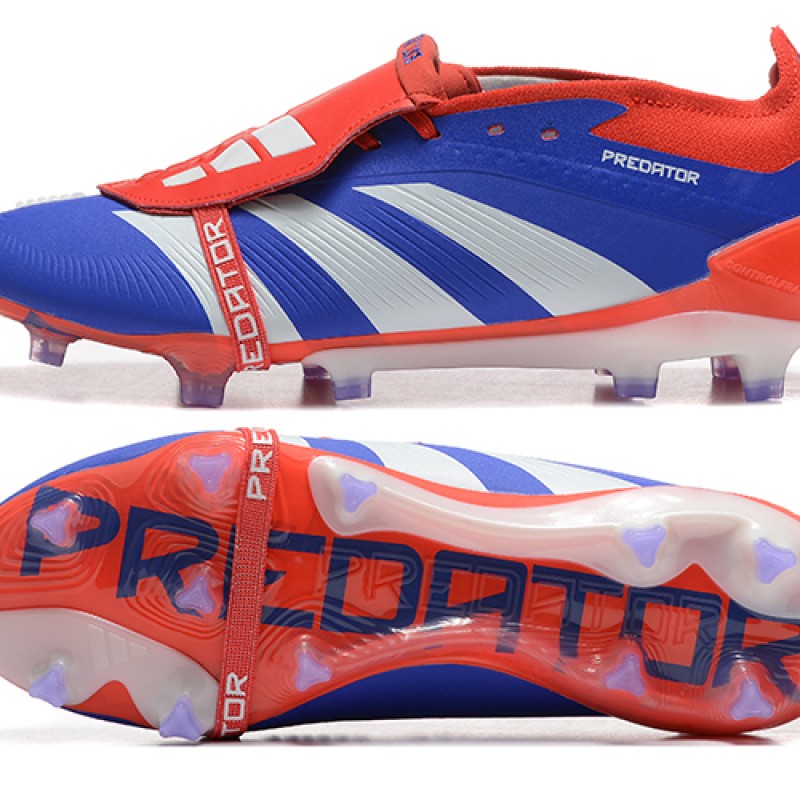 Adidas Predator Accuracy Firm Ground Men Blue Red Football Shoes