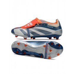 Adidas Predator Accuracy Firm Ground Men Grey Orange Football Shoes