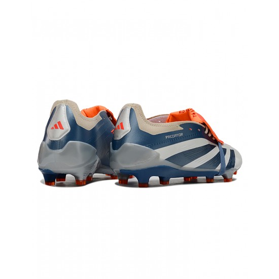 Adidas Predator Accuracy Firm Ground Men Grey Orange Football Shoes