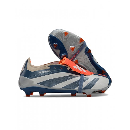 Adidas Predator Accuracy Firm Ground Men Grey Orange Football Shoes