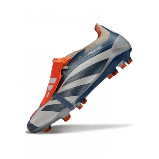 Adidas Predator Accuracy Firm Ground Men Grey Orange Football Shoes