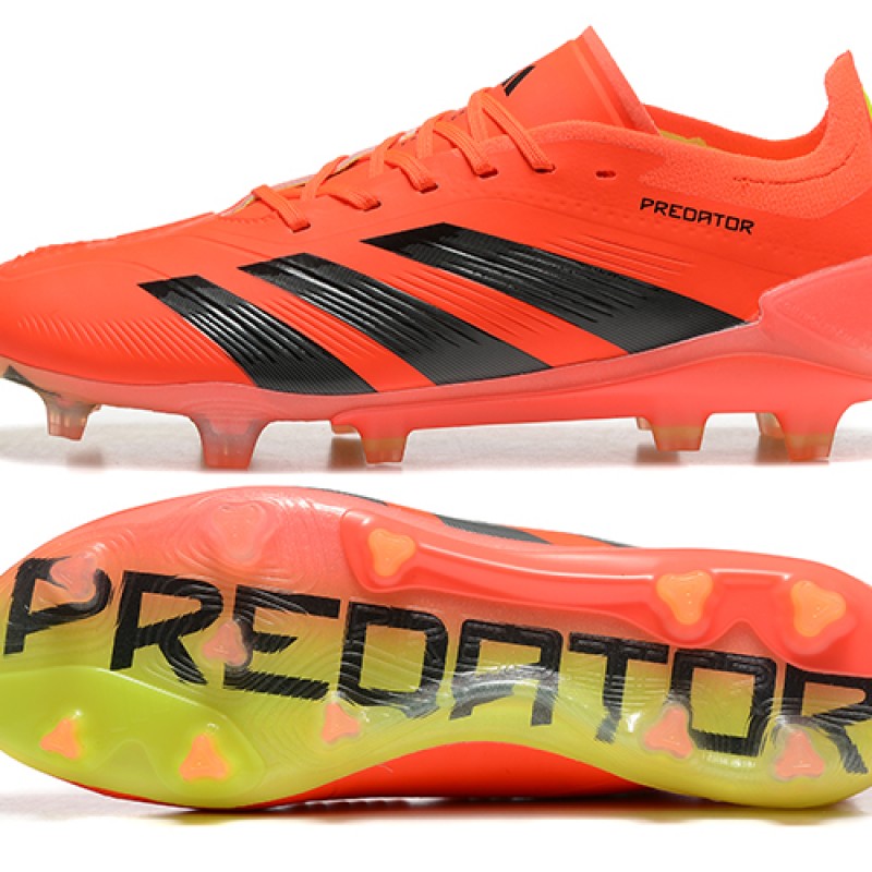 Adidas Predator Accuracy Firm Ground Men Orange Black Football Shoes