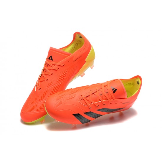 Adidas Predator Accuracy Firm Ground Men Orange Black Football Shoes