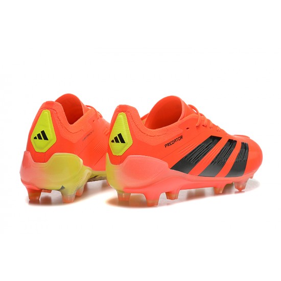 Adidas Predator Accuracy Firm Ground Men Orange Black Football Shoes